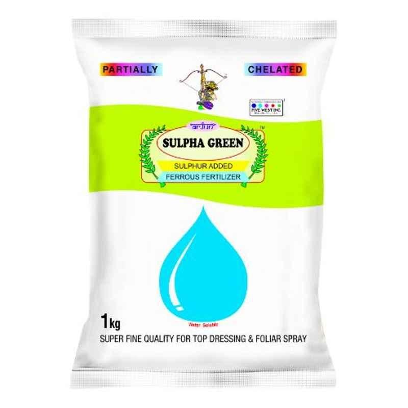 Agricare Sulpha Green 1kg Green Dry Crystalline Ferrous Sulphate (19% Fe & 10% S) WS