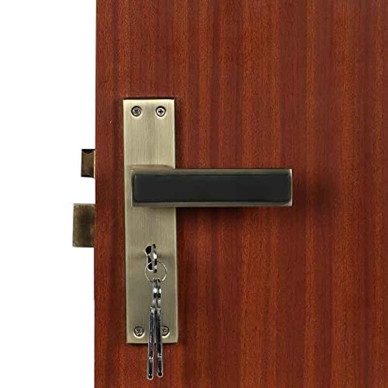 Voltizi 70mm â€ŽZinc â€ŽAntique Finish Mortise Door Long Keyed Lock Set for Main Door Long Keyed, CRZ018