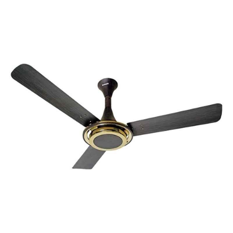 Breezalit Tornado 55W Walnut Wood Designer Ceiling Fan, BZ040, Sweep: 1200 mm