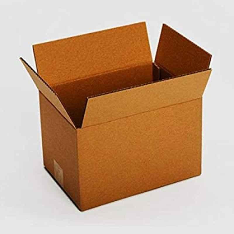 ABS 7.8x4.7x3.9 inch 3 Ply Paper 	Brown Square Corrugated Box, ABS020 (Pack of 100)