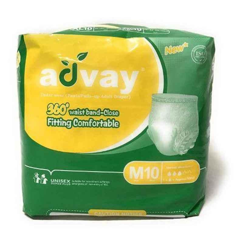 Advay 10 Pcs xxlarge Adult Pant Pullup Diaper Set