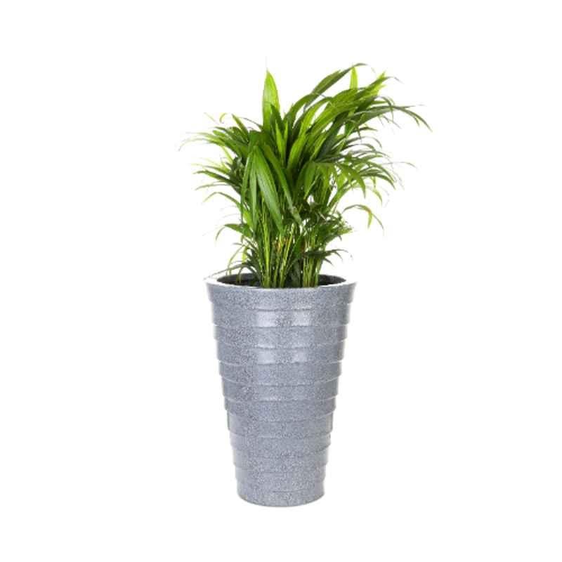 Blume Colosseum 22 inch Dark Grey Stone Plastic Flower Pot