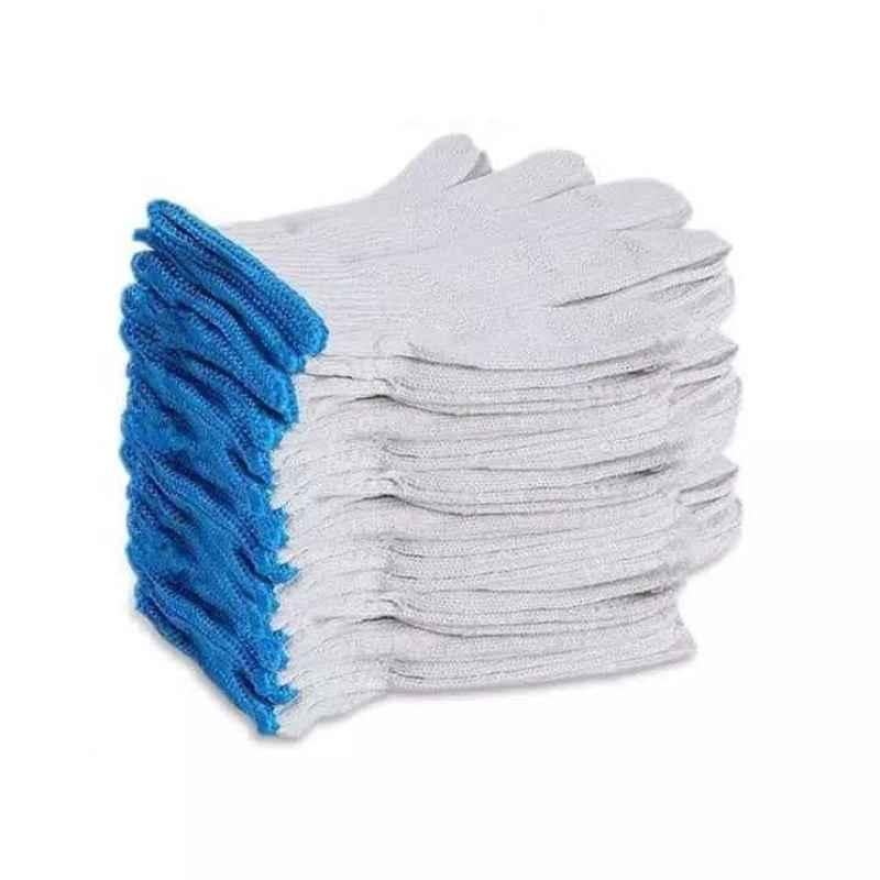 RIFA Blue Nylon Shell with Black Crinkle Latex Palm Coated Gloves, Size: M (Pack of 120)