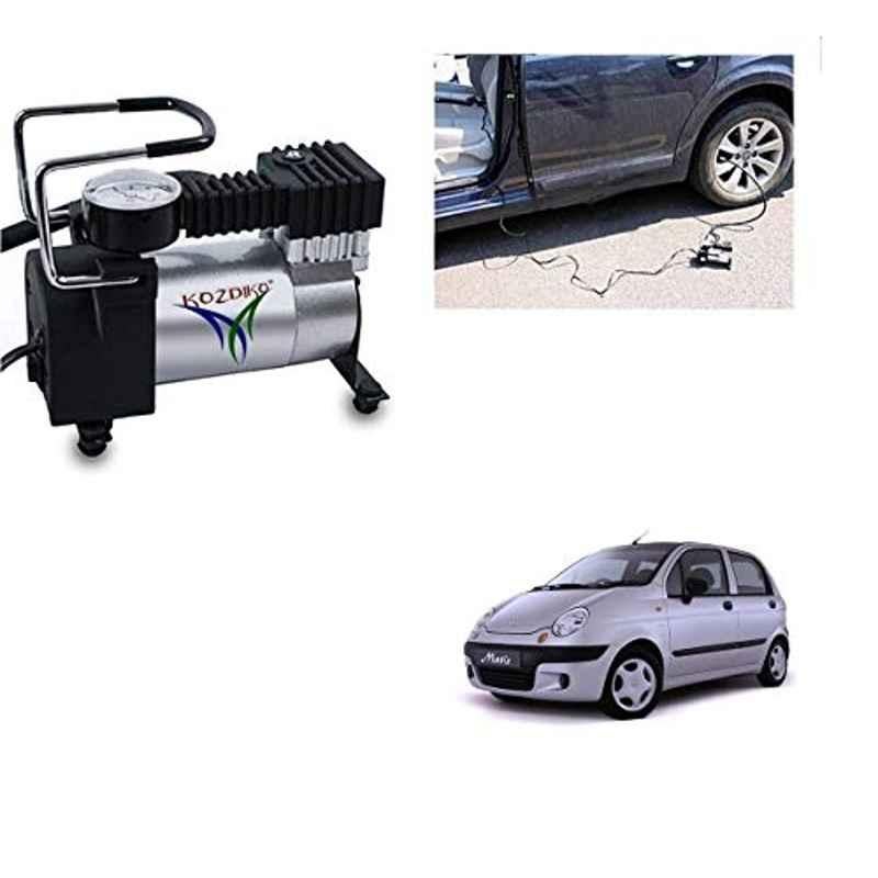 Kozdiko 12V DC Heavy Duty Metal Tyre Inflator for Chevrolet Matiz, Tyre_Inflator_D193