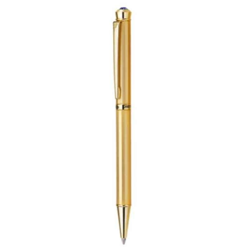 Pierre Cardin Blue Ink Jewel Series Satin Gold Exclusive Ball Pen