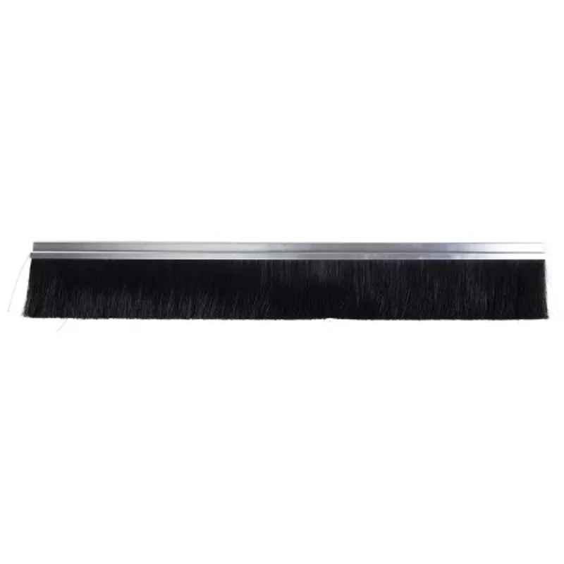 RS Pro 1m Black Aluminium & Nylon Brush Strip, 3269987
