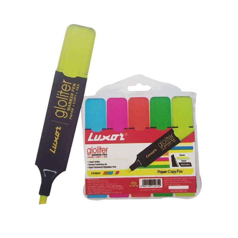 Luxor Super Fluorescent Yellow Gloliter Pen, 886 N