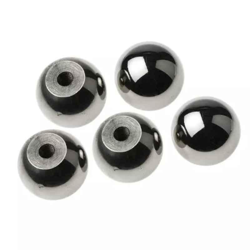 RS Pro M6 Silver Ball Clamping Knob, 1443658