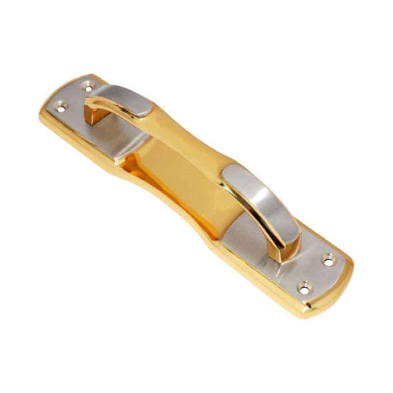 Smart Shophar 8 inch Brass Gold Silver Violet Plate Handle, 50869-BPHV-GS08 (Pack of 2)