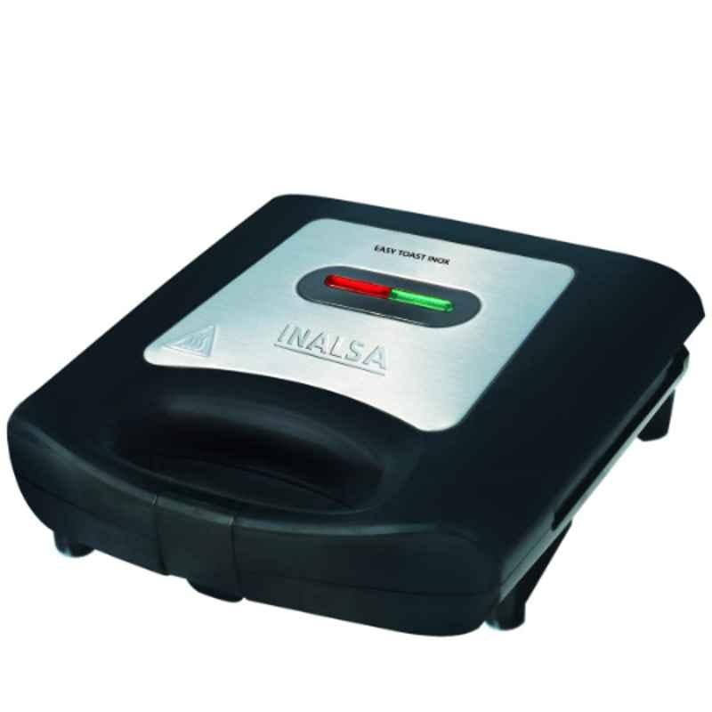 Inalsa Easy Toast Inox 750W Black & Silver 2 Slices Sandwich Maker