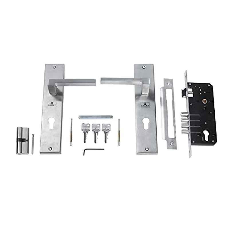 Voltizi Amity 10 inch â€ŽStainless Steel 304 Matt Finish Mortise Door Lock with Door Handle Lock Set