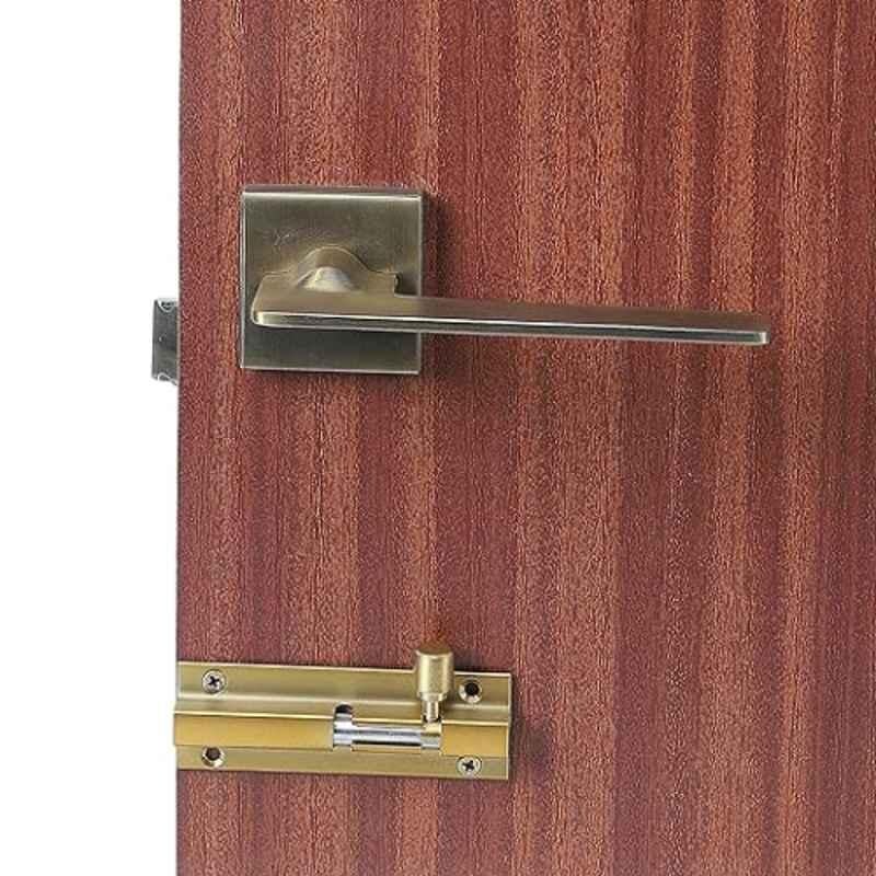 Homexpert Bentley Stainless Steel Antique Brass Finish Heavy Duty Mortise Door Lock Set with Bolt