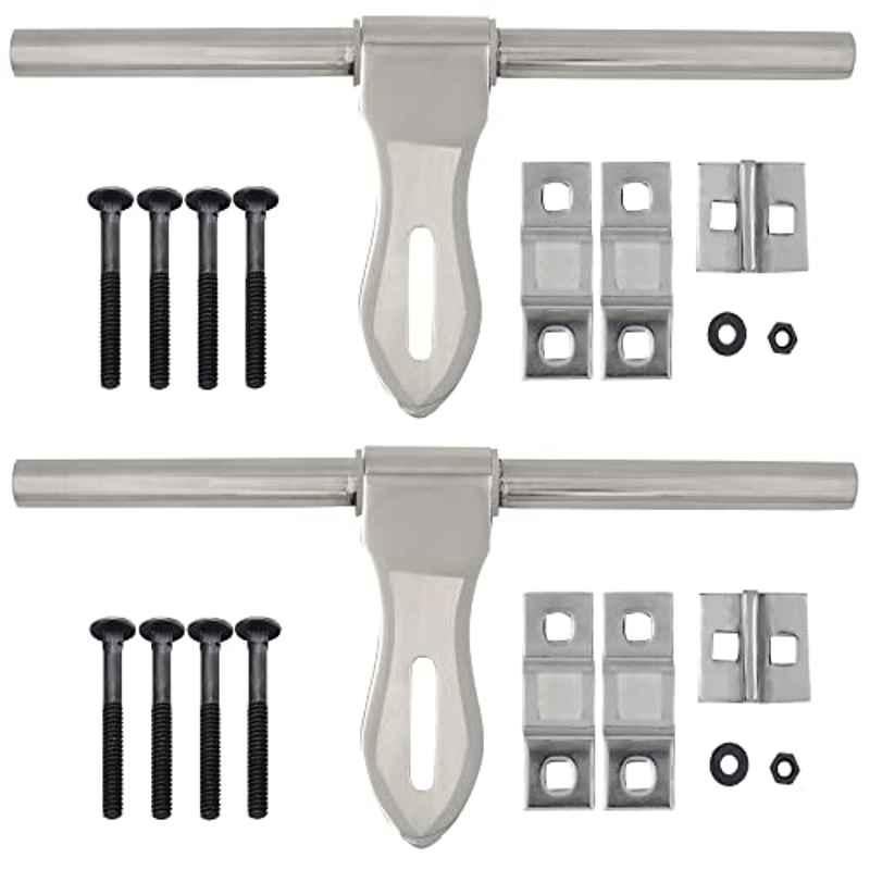 Screwtight Kalash 12 inch Stainless Steel Door Aldrop(Pack of 2)
