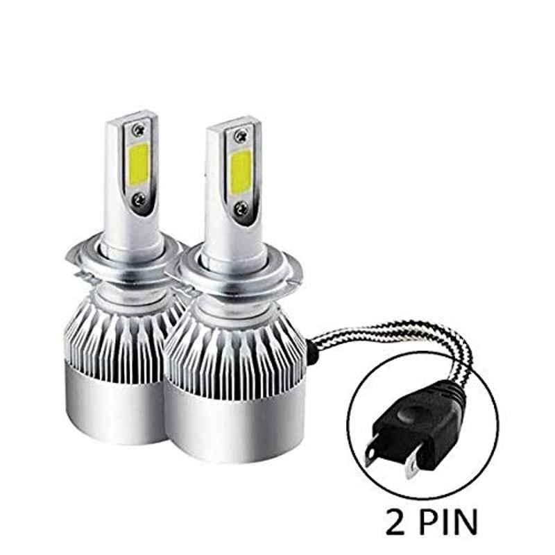 AllExtreme EXC6H7 C6-H7 2 Pcs 36W White Halogen Replacement LED Headlight Conversion Kit with High & Low Beam