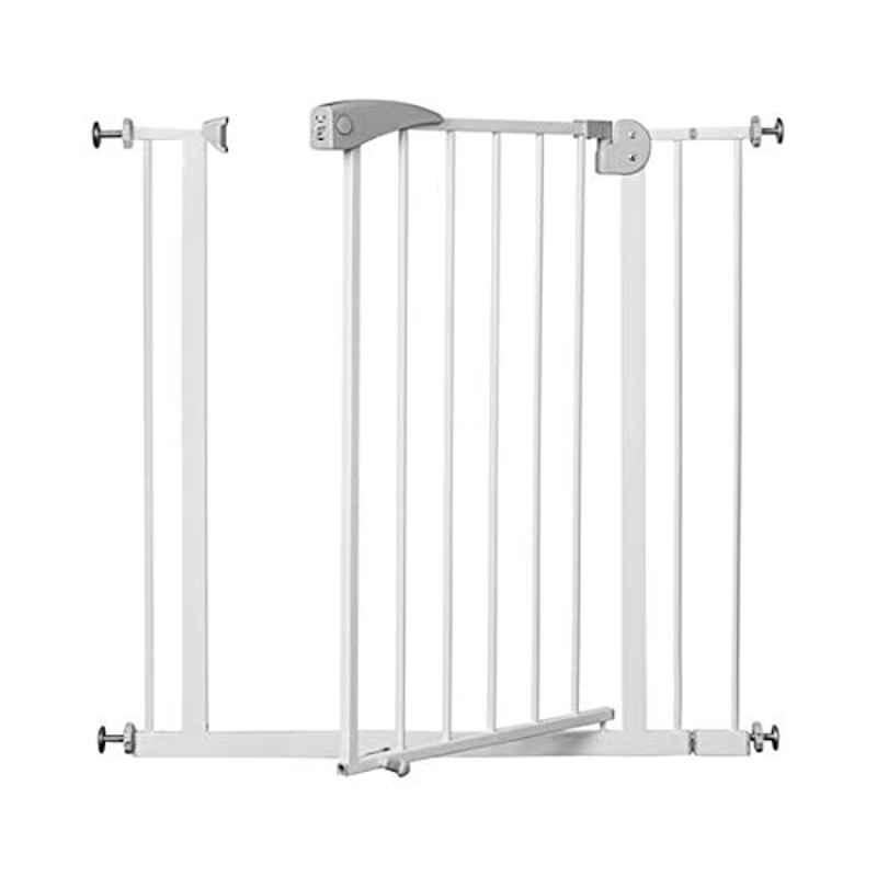 Safe-O-Kid 75-105cm Grey Adjustable Metal Baby Safety Gate for Stairs, Door & Hallways, SOK9GATEEX002