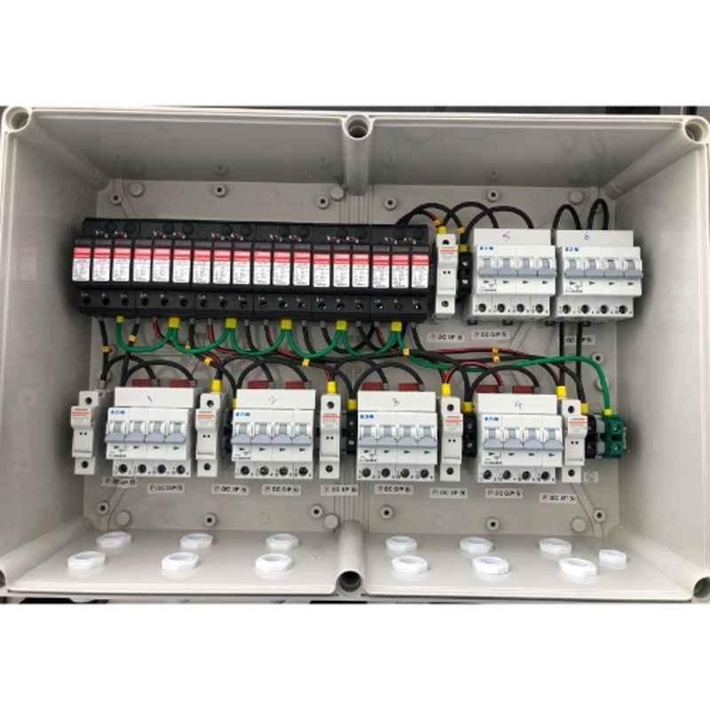 Daystar 6 in 6 Out 1000V Solar DC Distribution Box with 16A/4P DC MCB, DC SPD & 15A DC Fuse (Pack of 4)