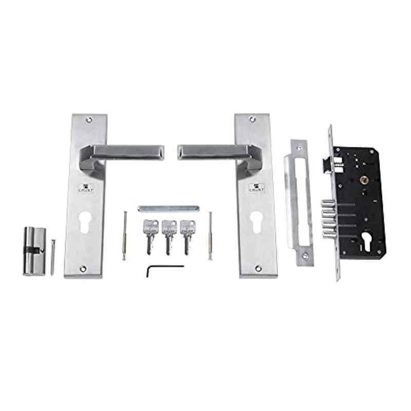 Voltizi Bolt 10 inch â€ŽStainless Steel 304 Matt Finish Mortise Door Lock with Door Handle Lock Set
