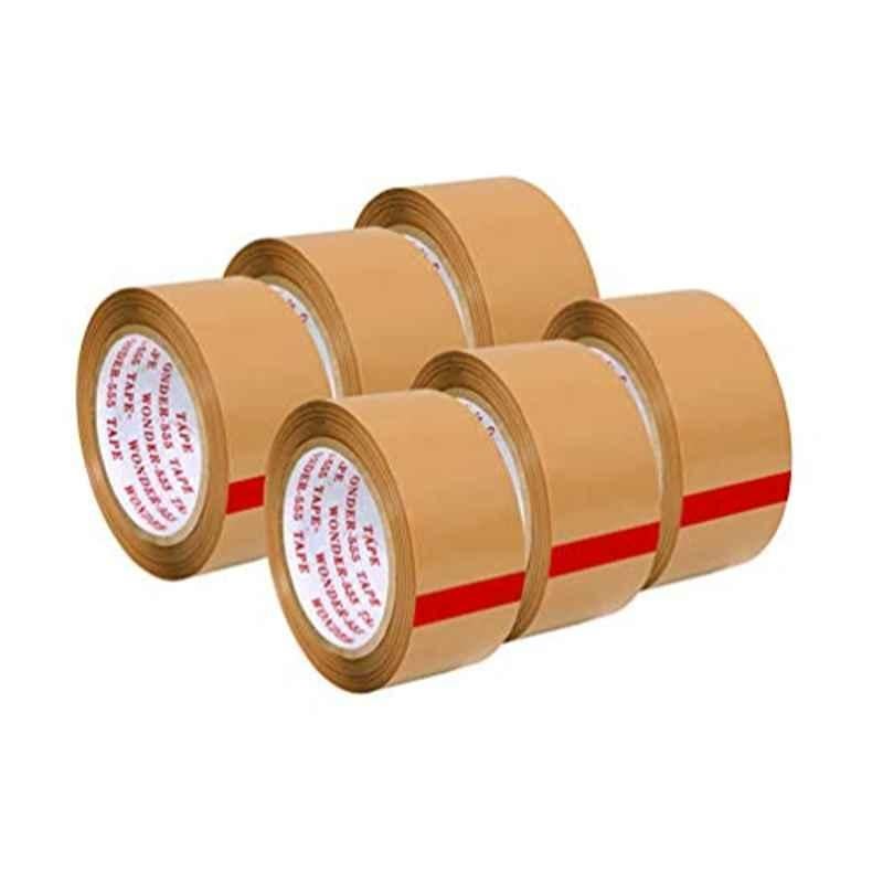 Wonder 72 Pcs 60m 2 inch BOPP Brown Packaging Tape Box