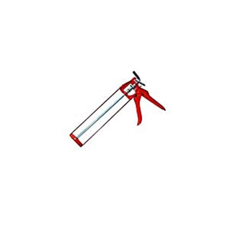 Krost Heavy Duty Steel Silicon Gun, Caulking Gun, 9 Inch, Orange