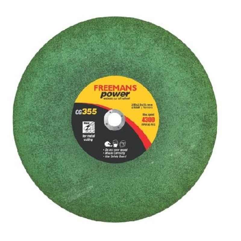 Freemans Power 14 inch Green Resinoid Cut Off Wheel, CG355 (Pack of 25)