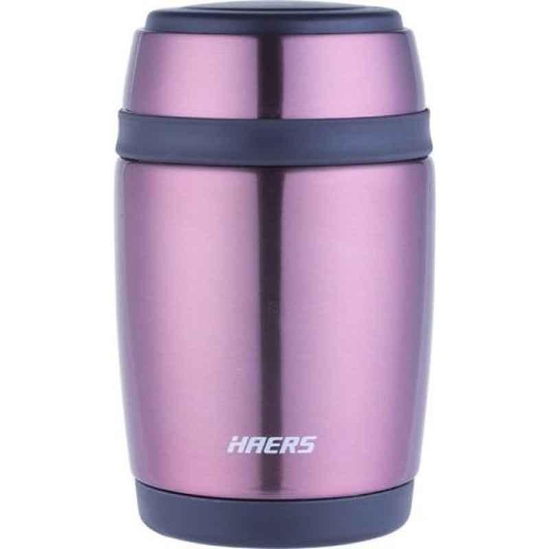 Haers 480ml Stainless Steel Rose Gold Thermal Food Jar, HTH-480-RGL (Pack of 3)
