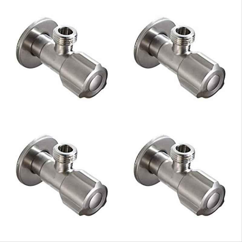 10X Deluxe Brass Chrome Plated Angle Valve (Pack of 4)