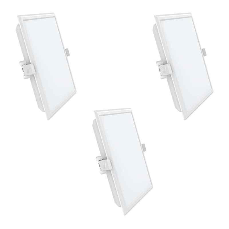 Fybros Cube 22W Polycarbonate Natural White Square Sleek LED Panel Light, FLS5191C (Pack of 3)