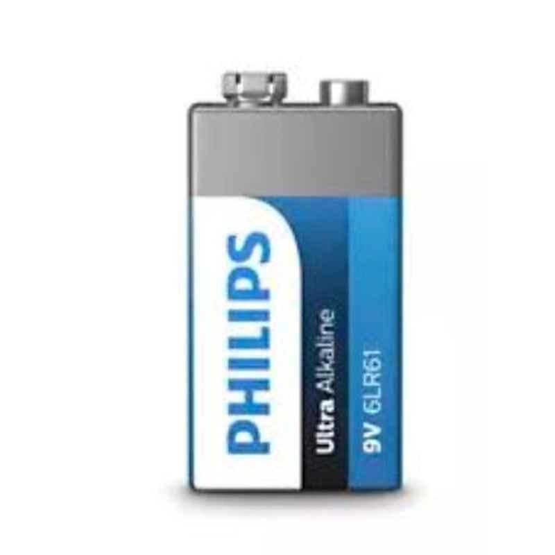 Philips 6LR61E1B/97 9V Ultra Alkaline 9V Battery, (Pack of 5)