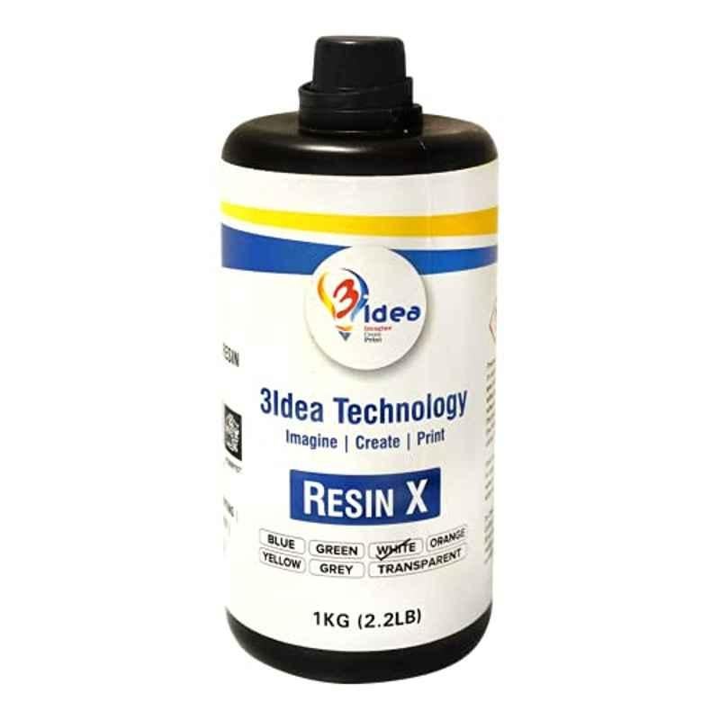3Idea 1kg White High Precision Photopolymer Resin-X for LCD 3D Printer