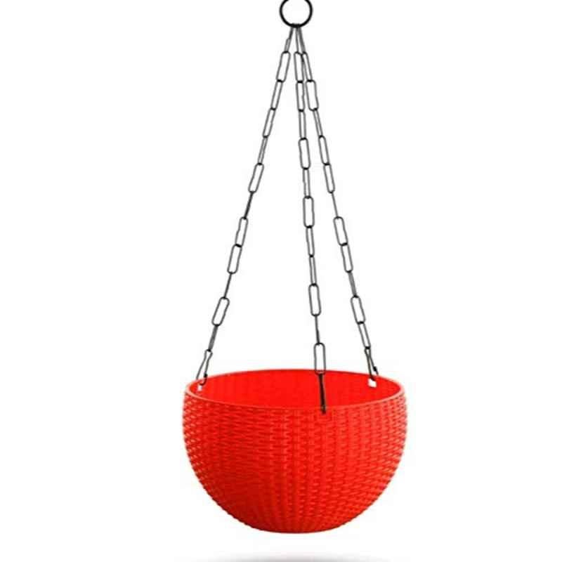 Gardens Need 4 Pcs 16x16x18cm 6 inch 100% Virgin Plastic Red Euro Basket