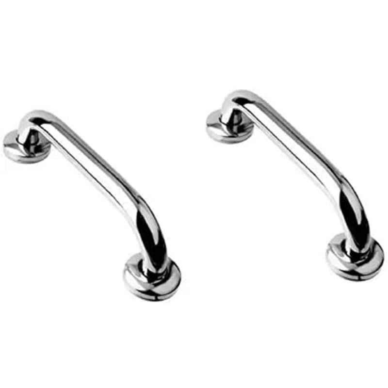 Logger 12 inch Chrome Shower Grab Bar (Pack of 2)