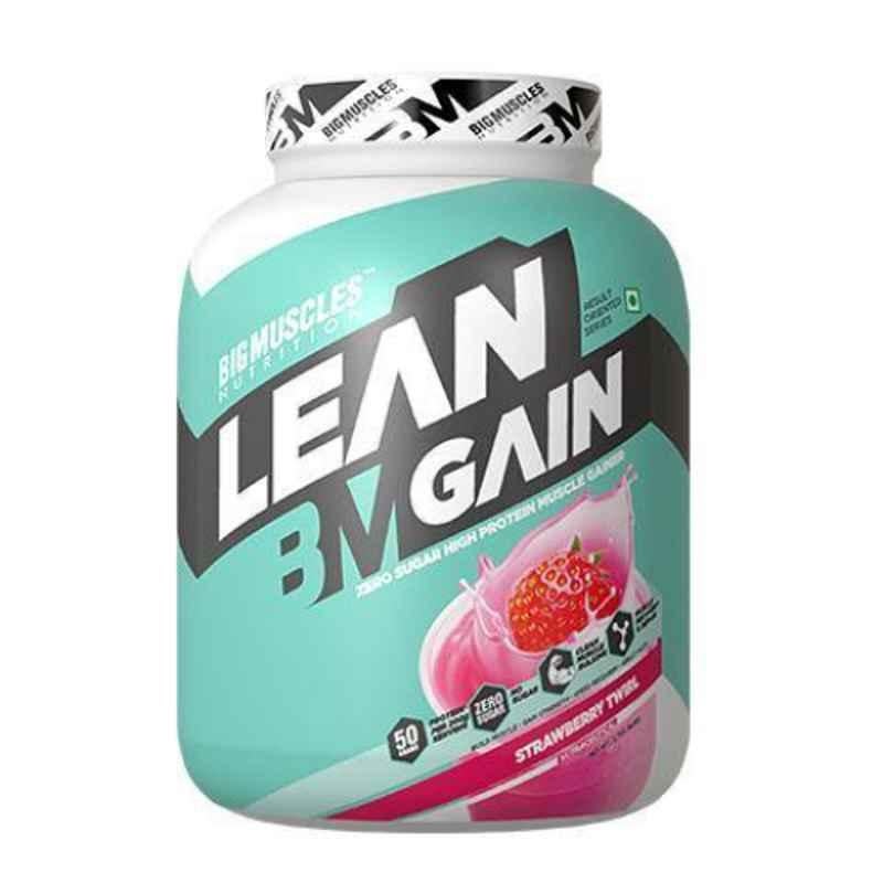 Big Muscles 3kg Strawberry Twirl Lean Gain Muscle Gainer