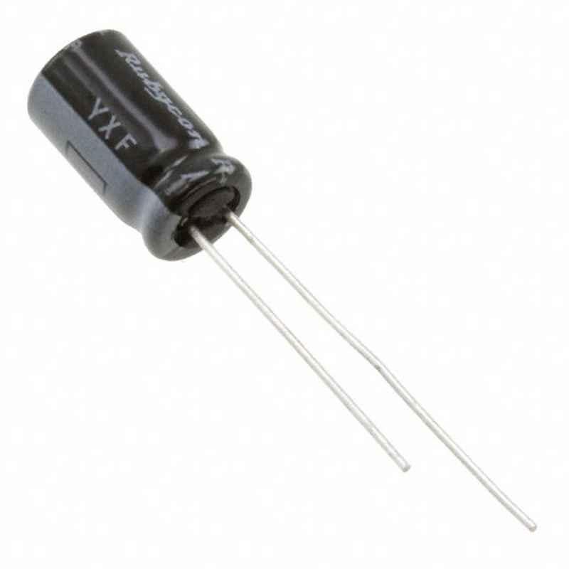 RUBYCON 22ÂµF 63V Radial Aluminum Electrolytic Capacitor, 63YXF22MEFC6.3X11