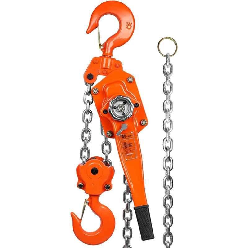 Voltz 6 Ton Carbon Steel Ratchet Lever Chain Hoist Block, VZ-6TON