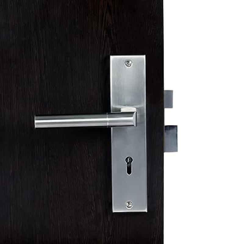 Handle Waala MG303 60mm Stainless Steel Silver 6 Lever Heavy Duty Mortise Door Lock Set