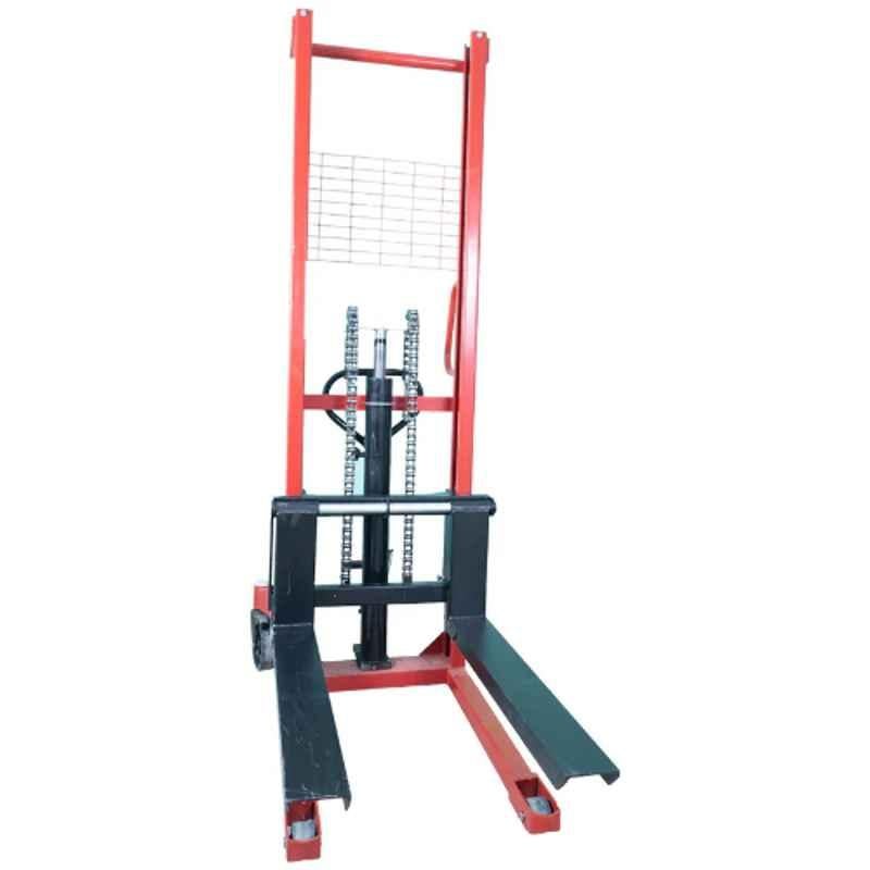Inaithiram MS2PU16LHB 2 Ton Mild Steel Red & Black Heavy Duty Hydraulic Manual Stacker