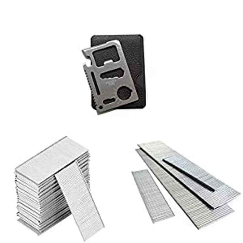 Krost 18 Gauge Galvanized Brad Nails For Air/Pneumatic/Electric Brad Nailers With 11 In 1 Pocket Multitool (F12(Pack Of 5000))