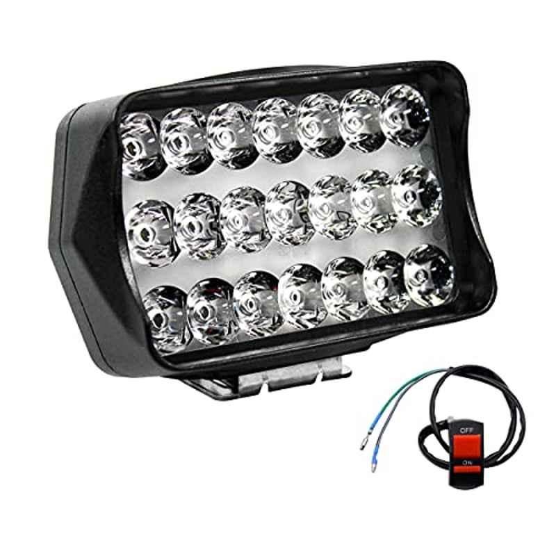Miwings 5 Inch 21 Led Light Bar Universal Car & Bike 48W 6000K Flood Led Bar Off Road Driving Lights Led Fog Lights Lighting Led Work With On/Off Switch (2.Unit)