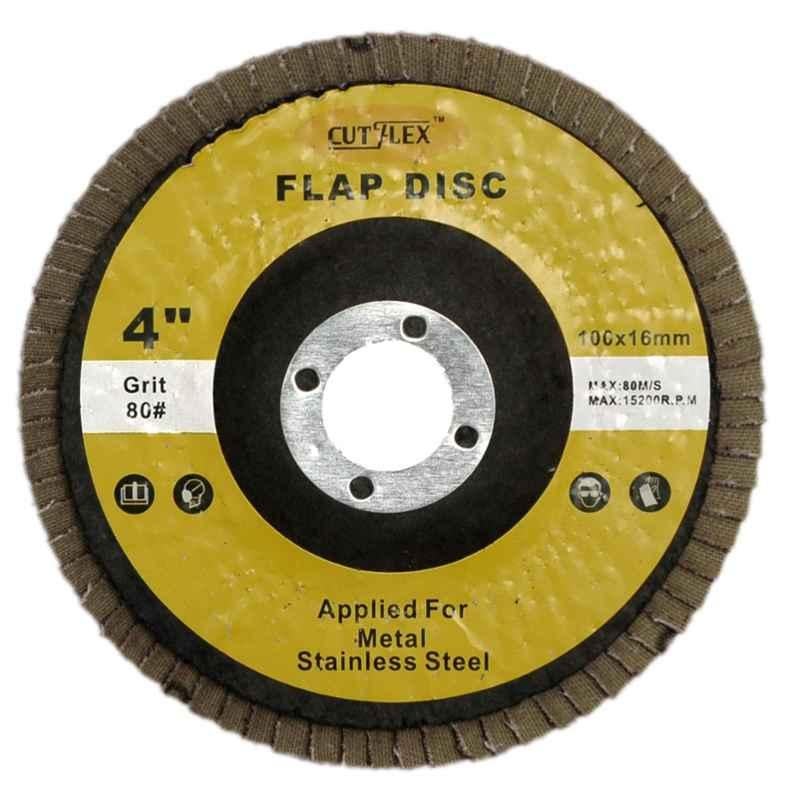 Cutflex 100mm 80 Grit Flap Disc (Pack of 25)
