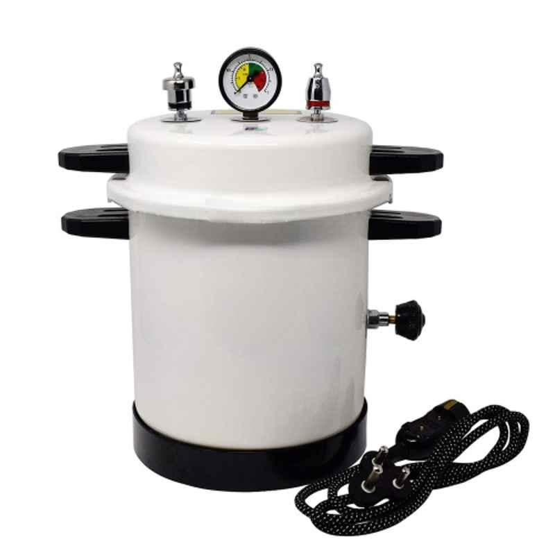 Indosurgicals 10L Aluminium Epoxy Powder Coated Electric Autoclave, 45016N