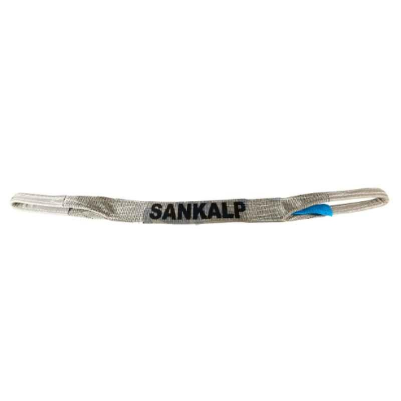 Sankalp 4 Ton 1m Polyester Grey Web Sling