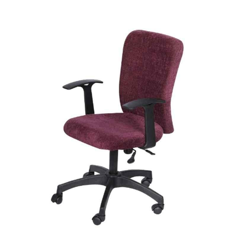 Heikin Fabric Maroon xxlarge Back Ergonomic Office Chair for Work from Home & Study, HE-00087