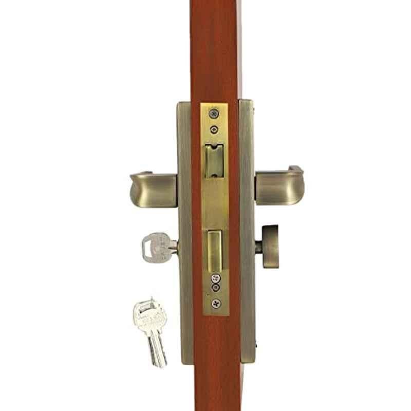 Voltizi 70mm â€ŽZinc â€ŽAntique Finish Mortise Door Lock Set for Main Door, CRZ016