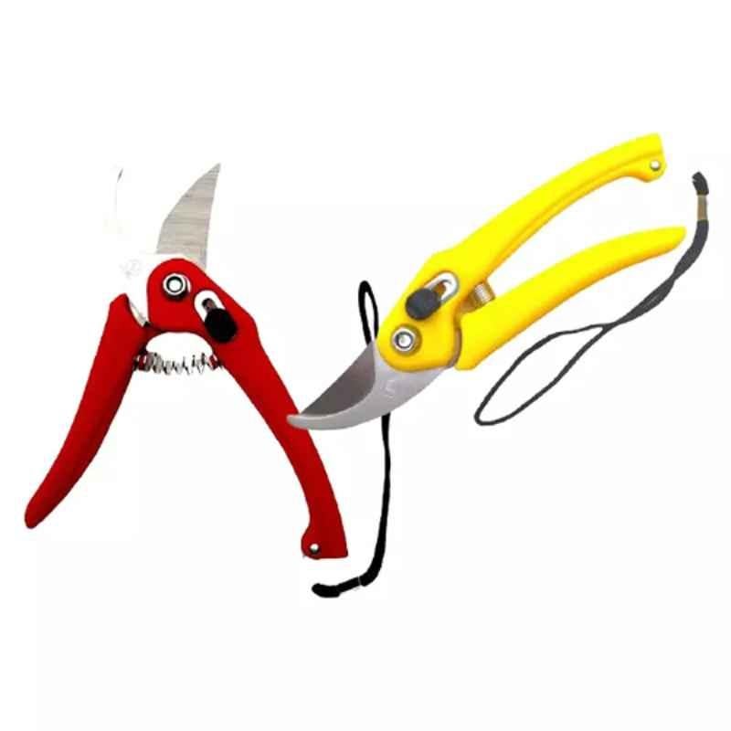 Sky Blue 0.98 inch Iron Bypass Pruner, SBPRUNERMDX0229 (Pack of 2)