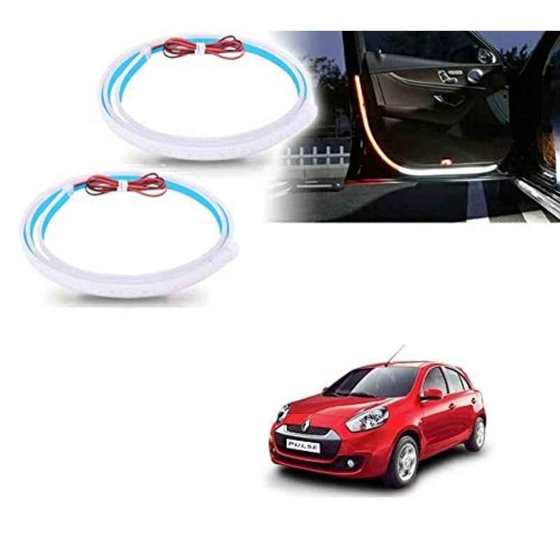 Kozdiko 2 Pcs 120cm Car Door Opening Warning LED Strips Safety Light Set for Renault Pulse