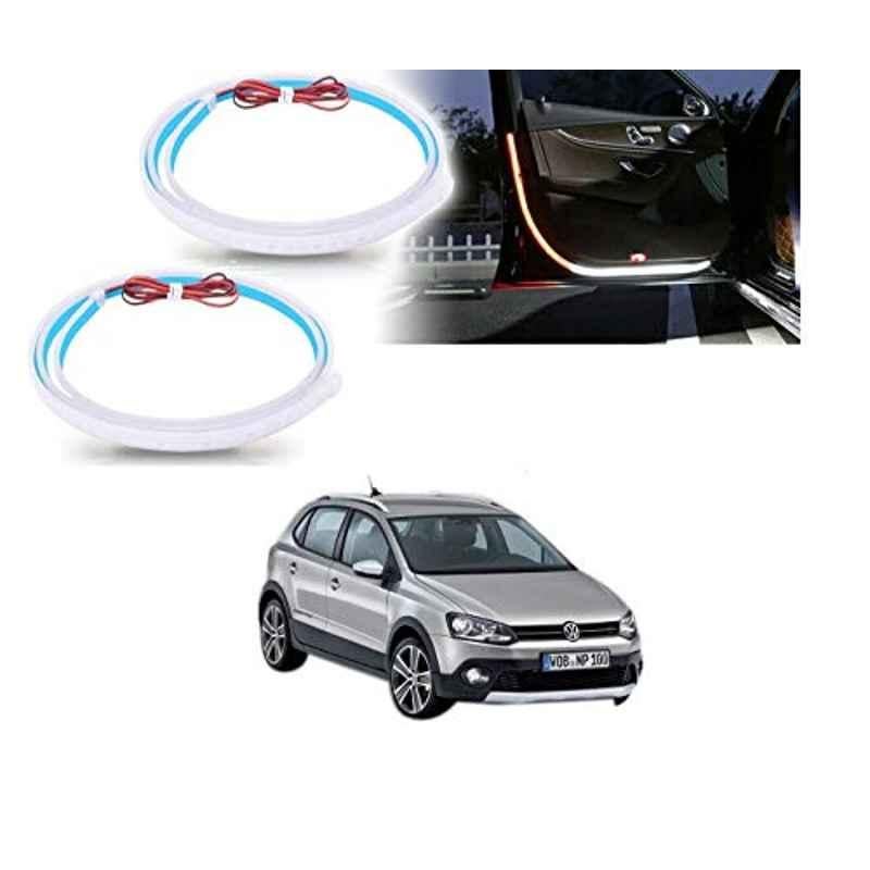 Kozdiko 2 Pcs 120cm Car Door Opening Warning LED Strips Safety Light Set for Volkswagen Polo Cross