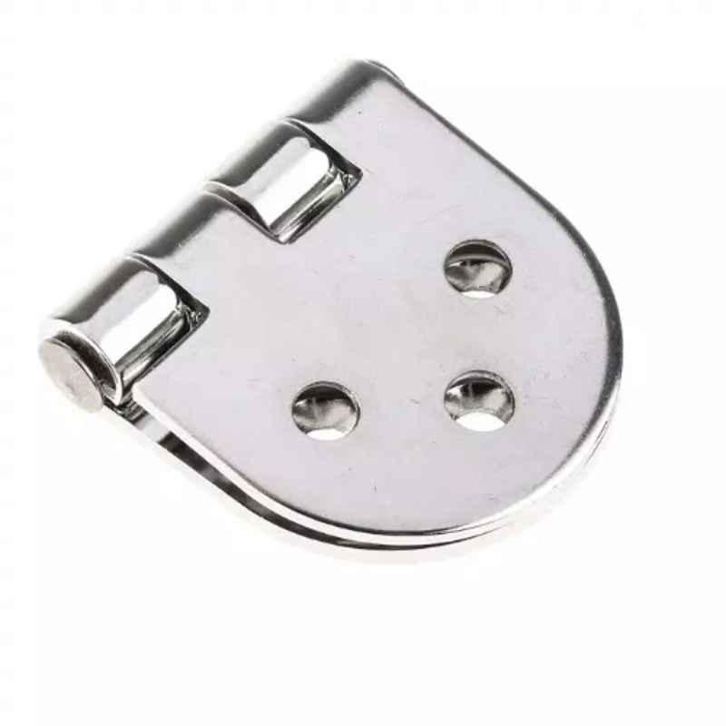 RS Pro 78x40x2.5mm Stainless Steel Round Hinge, 7491692