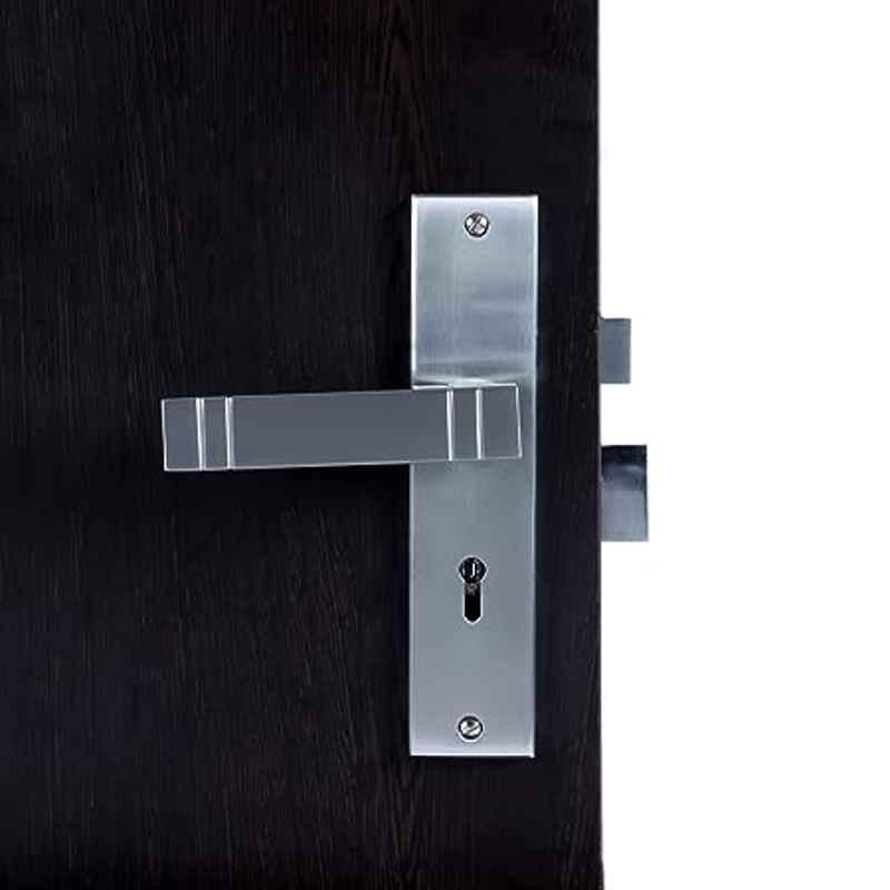 Handle Waala Spacio 70mm Stainless Steel Silver 6 Lever Heavy Duty Mortise Door Lock Set