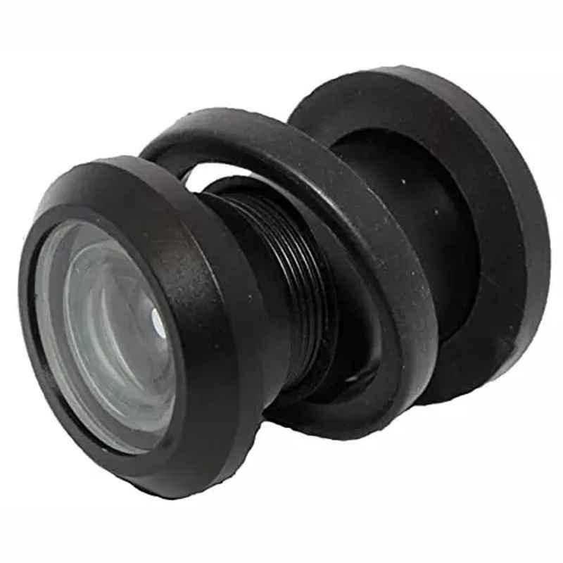RiseOm 3 inch Brass Black Finish 180 deg Viewing Angle Door Eye, WZ-TT5A-8YZI