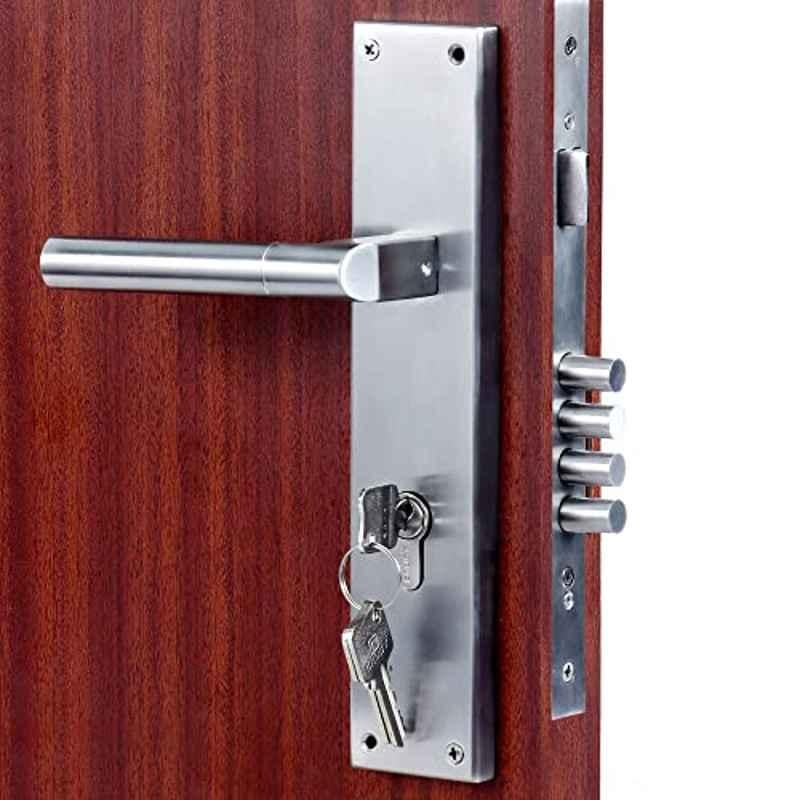 Voltizi 10 inch â€ŽStainless Steel â€ŽMatt Finish Mortise Main & Bedroom Lock Set, â€ŽMG303